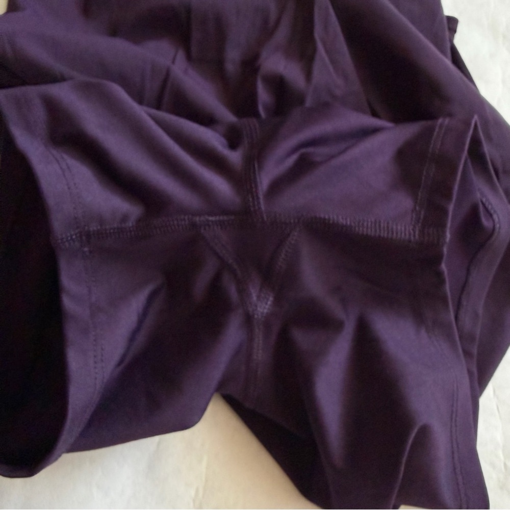 Woven Trek Skort Plum Size S Two Way Stretch Elastic Waistband Activewear E - Picture 10 of 14